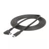 Cabo USB-C StarTech.com 2m, angular, USB 5Gbps, 100W (5A) Power Delivery, 4K 60Hz DP Alt Mode, cabo USB-C robusto – compatível com Thunderbolt