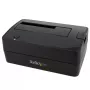 Docking station para disco rígido USB 3.0 para SATA StarTech.com de uma baía, dock para disco rígido USB 3.0 (5 Gbit/s), docking station externa para HDD/SSD SATA I/II/III de 2,5/3,5 polegadas, inserção de disco rígido de carregamento superior