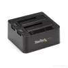 Docking station para disco rígido USB 3.2 Gen 2 para SATA StarTech.com de duas baías, dock para disco rígido USB 10Gbps, docking station externa para SSD/HDD SATA I/II/III de 2,5/3,5 polegadas, inserção de disco rígido hot-swap, carregamento superior