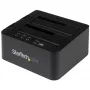 Duplicador de discos rígidos autónomo StarTech.com, clonador/copiador HDD/SSD de duas baías, docking station USB 3.1 (10 Gbit/s) para SATA III HDD/SSD, dock duplicador de discos rígidos, clonador de discos rígidos