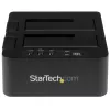Duplicador de discos rígidos autónomo StarTech.com, clonador/copiador HDD/SSD de duas baías, docking station USB 3.1 (10 Gbit/s) para SATA III HDD/SSD, dock duplicador de discos rígidos, clonador de discos rígidos