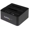 Duplicador de discos rígidos autónomo StarTech.com, clonador/copiador HDD/SSD de duas baías, docking station USB 3.1 (10 Gbit/s) para SATA III HDD/SSD, dock duplicador de discos rígidos, clonador de discos rígidos
