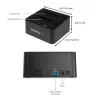 Duplicador de discos rígidos autónomo StarTech.com, clonador/copiador HDD/SSD de duas baías, docking station USB 3.1 (10 Gbit/s) para SATA III HDD/SSD, dock duplicador de discos rígidos, clonador de discos rígidos