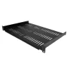 Prateleira de rack de servidor StarTech.com 1U - Bandeja cantilever universal ventilada para montagem em rack de 19 polegadas para equipamento de rede e armário - Design durável - Capacidade de peso 55lb/25kg - Prateleira de 12 polegadas de profundidade, preto