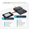 Duplicador e apagador M.2 SATA e M.2 NVMe autónomo StarTech.com - Clonador/apagador HDD/SSD para M.2 PCIe AHCI/NVMe, M.2 SATA, discos SATA de 2,5/3,5 polegadas - Apagador/duplicador de discos rígidos externo, TAA
