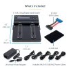 Duplicador e apagador M.2 SATA e M.2 NVMe autónomo StarTech.com - Clonador/apagador HDD/SSD para M.2 PCIe AHCI/NVMe, M.2 SATA, discos SATA de 2,5/3,5 polegadas - Apagador/duplicador de discos rígidos externo, TAA