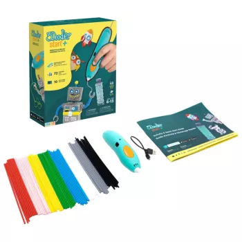 3Doodler Start Plus Caneta 3D 0,77 mm turquesa, amarelo