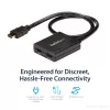 Splitter de vídeo HDMI 4K StarTech.com 2 portas – Splitter HDMI 1x2 – Alimentação por USB ou fonte de alimentação – 4K 30 Hz