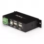 Hub USB 2.0 StarTech.com 4 portas - Hub USB-A industrial em metal - Montagem em calha DIN, parede ou mesa - Hub de dados USB - Hub de expansão USB compatível com TAA