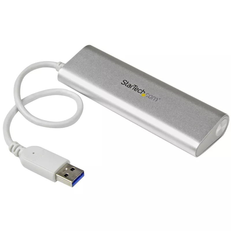 Hub USB StarTech.com 4 portas, USB A para 4 portas USB-A, USB 5 Gbit/s, design robusto, alimentado por bus, hub USB 3.0 portátil para portátil