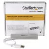 Hub USB StarTech.com 4 portas, USB A para 4 portas USB-A, USB 5 Gbit/s, design robusto, alimentado por bus, hub USB 3.0 portátil para portátil