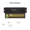 StarTech.com ST7200USBM hub USB 2.0 industrial de 7 portas, caixa metálica, proteção ESD e contra sobretensões, montagem em calha DIN/parede/secretária, 7–24 V DC, em conformidade com TAA, preto