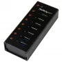 Hub USB 3.0 StarTech.com 7 portas - Caixa metálica para secretária ou montagem na parede~Hub USB 3.0 7 portas (5 Gbit/s) - Caixa metálica para secretária ou montagem na parede