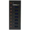 Hub USB 3.0 StarTech.com 7 portas - Caixa metálica para secretária ou montagem na parede~Hub USB 3.0 7 portas (5 Gbit/s) - Caixa metálica para secretária ou montagem na parede