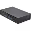 Switch KVM HDMI StarTech.com 4 portas – Monitor único 4K 60 Hz Ultra HD HDR – Switch KVM HDMI 2.0 para secretária com hub USB 3.0 de 2 portas (5 Gbit/s) e 4x USB 2.0 HID, áudio – Comutação por teclas de atalho – TAA