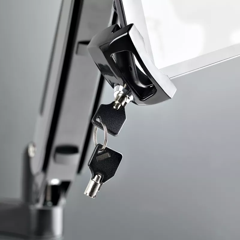 Adaptador de montagem VESA StarTech.com para tablets de 7,9 a 12,5 polegadas – até 2 kg – padrão VESA 75x75/100x100 – suporte VESA universal antirroubo para tablet – suporte seguro para tablet – preto