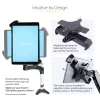 Adaptador de montagem VESA StarTech.com para tablets de 7,9 a 12,5 polegadas – até 2 kg – padrão VESA 75x75/100x100 – suporte VESA universal antirroubo para tablet – suporte seguro para tablet – preto