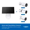 TP-Link Tapo A201 painel solar, 2,5 W, IP65, cabo de 4 m, para câmaras com bateria Tapo