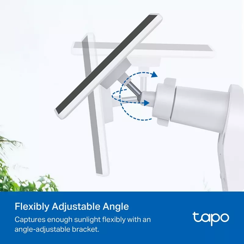 TP-Link Tapo A201 painel solar, 2,5 W, IP65, cabo de 4 m, para câmaras com bateria Tapo