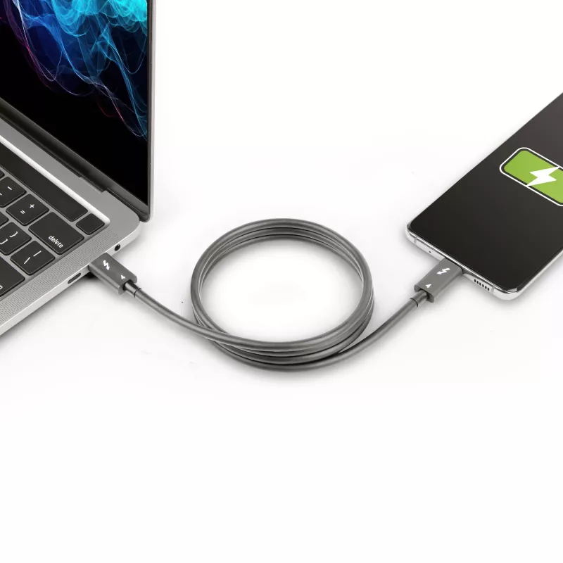 Cabo Thunderbolt 4 StarTech.com 3ft (1 m) – 40 Gbit/s – 100 W PD – Vídeo 4K/8K – Cabo Thunderbolt certificado pela Intel – Compatível com USB4/Thunderbolt 3/USB 3.2/USB Type-C/DisplayPort