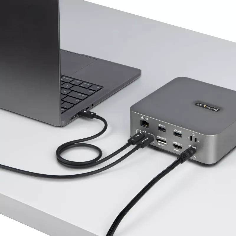 Cabo Thunderbolt 5 StarTech.com 3ft (1 m), 80 Gbit/s/até 120 Gbit/s, 240 W PD, 8K 60 Hz, cabo Thunderbolt certificado – Compatível com Thunderbolt 4/USB4/USB-C