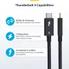 Cabo Thunderbolt 5 StarTech.com 3ft (1 m), 80 Gbit/s/até 120 Gbit/s, 240 W PD, 8K 60 Hz, cabo Thunderbolt certificado – Compatível com Thunderbolt 4/USB4/USB-C