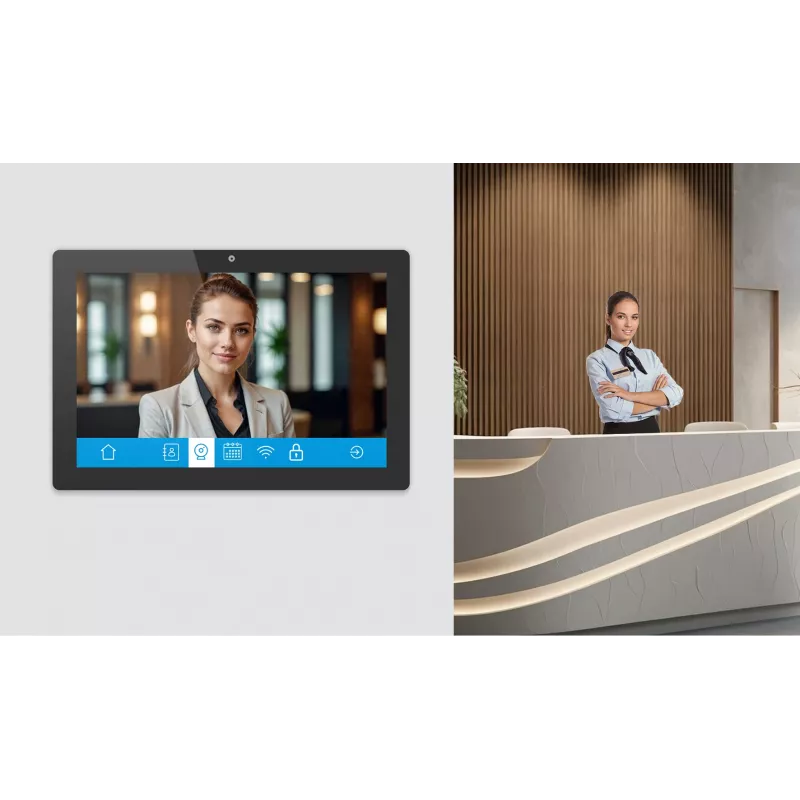 Ecrã de sinalização iiyama TW1023ASC-B3P design quiosque 25,6 cm (10,1 polegadas) Wi-Fi 385 cd/m² WXGA preto ecrã tátil processador integrado Android 24/7