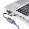 Adaptador StarTech.com 2.5GbE USB-C para Ethernet com conversor USB-A, NBASE-T NIC, USB 3.0 Type-C 2.5/1G rede multi-velocidade, compatível com Thunderbolt, Windows e Mac