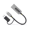 Adaptador StarTech.com 2.5GbE USB-C para Ethernet com conversor USB-A, NBASE-T NIC, USB 3.0 Type-C 2.5/1G rede multi-velocidade, compatível com Thunderbolt, Windows e Mac