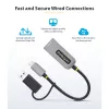 Adaptador StarTech.com 2.5GbE USB-C para Ethernet com conversor USB-A, NBASE-T NIC, USB 3.0 Type-C 2.5/1G rede multi-velocidade, compatível com Thunderbolt, Windows e Mac