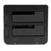 Docking station StarTech.com de dupla baía USB 3.0 para SATA e IDE, dock de disco rígido USB, docking station externa para SSD/HDD SATA I/II/III 2,5/3,5 polegadas e IDE (40 pinos), baías de disco rígido hot-swap, carregamento superior