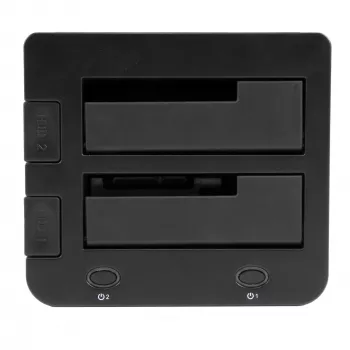 Docking station StarTech.com de dupla baía USB 3.0 para SATA e IDE, dock de disco rígido USB, docking station externa para SSD/HDD SATA I/II/III 2,5/3,5 polegadas e IDE (40 pinos), baías de disco rígido hot-swap, carregamento superior