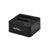 Docking station StarTech.com de dupla baía USB 3.0 para SATA e IDE, dock de disco rígido USB, docking station externa para SSD/HDD SATA I/II/III 2,5/3,5 polegadas e IDE (40 pinos), baías de disco rígido hot-swap, carregamento superior
