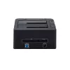 Docking station StarTech.com de dupla baía USB 3.0 para SATA e IDE, dock de disco rígido USB, docking station externa para SSD/HDD SATA I/II/III 2,5/3,5 polegadas e IDE (40 pinos), baías de disco rígido hot-swap, carregamento superior