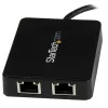 Adaptador StarTech.com USB-C para Ethernet Gigabit duplo com porta USB (Type-A)