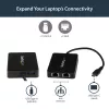 Adaptador StarTech.com USB-C para Ethernet Gigabit duplo com porta USB (Type-A)