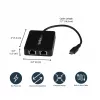 Adaptador StarTech.com USB-C para Ethernet Gigabit duplo com porta USB (Type-A)