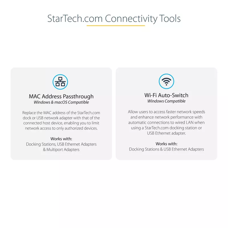Adaptador StarTech.com USB-C para Ethernet Gigabit duplo com porta USB (Type-A)