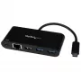 Adaptador StarTech.com USB-C para Ethernet com hub USB 3.0 de 3 portas e Power Delivery