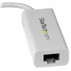 Adaptador de rede StarTech.com USB-C para Gigabit - branco, com fios, USB Type-C, Ethernet, 5000 Mbit/s, branco