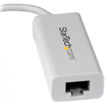 Adaptador de rede StarTech.com USB-C para Gigabit - branco, com fios, USB Type-C, Ethernet, 5000 Mbit/s, branco