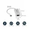 Adaptador de rede StarTech.com USB-C para Gigabit - branco, com fios, USB Type-C, Ethernet, 5000 Mbit/s, branco