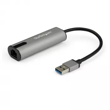 Adaptador StarTech.com 2.5GbE USB-A para Ethernet – NBASE-T NIC – USB 3.0 tipo A 2,5 GbE/1 GbE rede Gigabit multi-velocidade – portátil USB 3.1 para RJ45/LAN – Lenovo X1 Carbon, HP EliteBook/ZBook