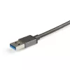StarTech.com US2GA30 adaptador USB 3.0 Type-A para 2,5 Gigabit Ethernet, NBASE-T, 2.5GBASE-T, RJ45, 10/100/1000/2500 Mbps, preto/cinzento sideral