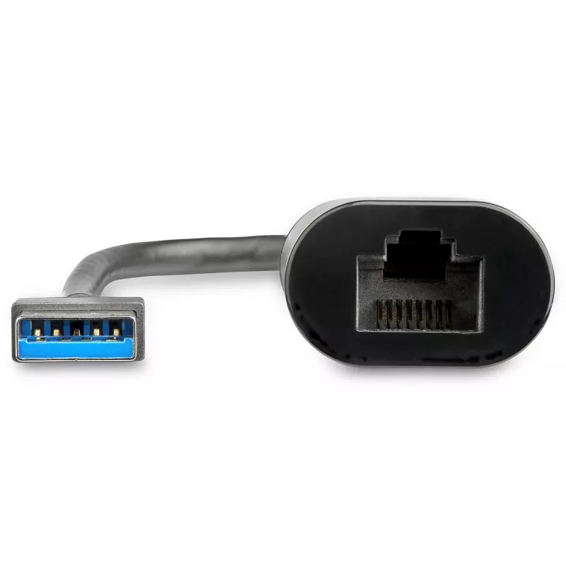 StarTech.com US2GA30 adaptador USB 3.0 Type-A para 2,5 Gigabit Ethernet, NBASE-T, 2.5GBASE-T, RJ45, 10/100/1000/2500 Mbps, preto/cinzento sideral