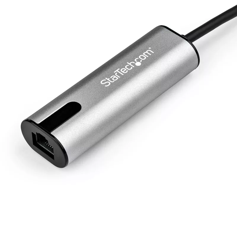 StarTech.com US2GC30 adaptador USB-C para 2,5 Gigabit Ethernet, USB 3.0, NBASE-T, 2.5GBASE-T, RJ45, 10/100/1000/2500 Mbps, preto/cinzento sideral
