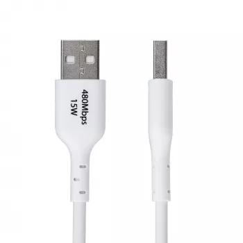 Cabo de carregamento StarTech.com 2m USB-A para USB-C, carregar e sincronizar, 3A, USB 2.0, revestimento TPE - cabo de carregamento USB branco
