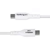 Cabo de carregamento StarTech.com 2m USB-A para USB-C, carregar e sincronizar, 3A, USB 2.0, revestimento TPE - cabo de carregamento USB branco