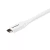 Cabo StarTech.com USB-C para USB-C com 5 A PD – M/M – branco – 2 m – USB 2.0 – certificado USB-IF