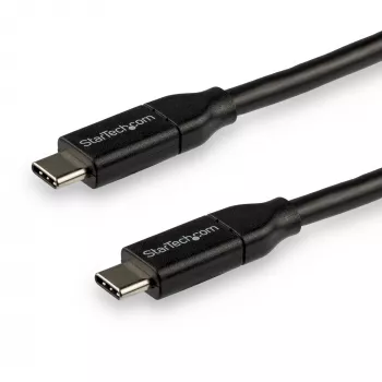 Cabo StarTech.com USB-C para USB-C com 5 A PD – M/M – 3 m (10 ft.) – USB 2.0 – certificado USB-IF